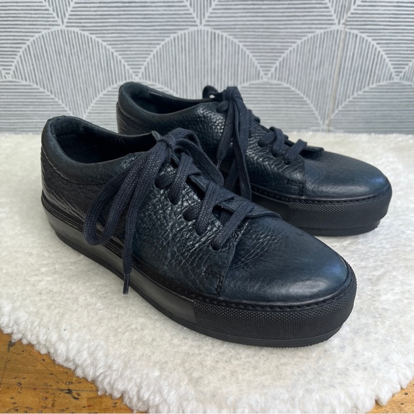Acne Studios Pebbled Leather Platform Sneaker - Picture 1 of 10